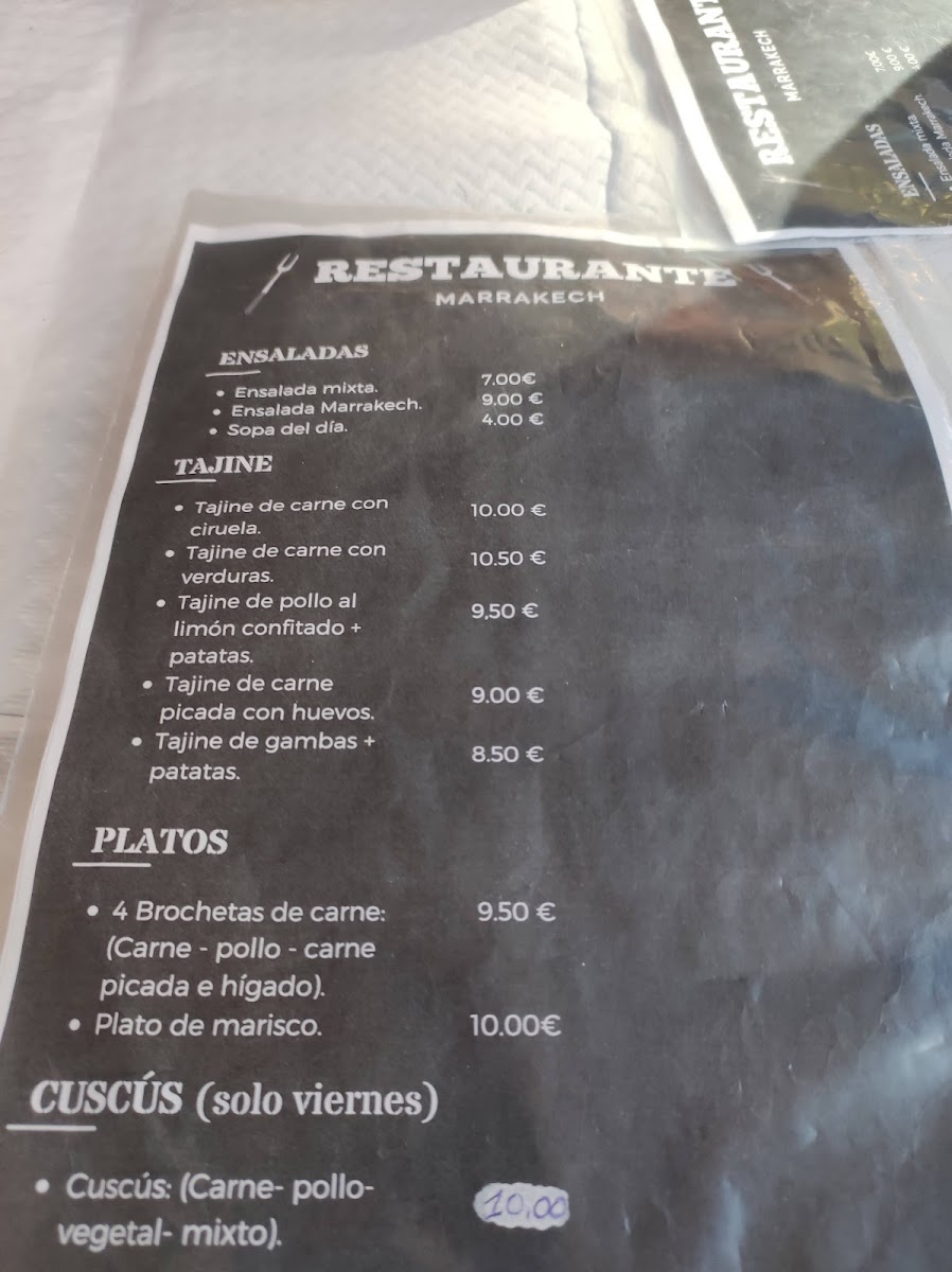 Menu Restaurante Natural Marrakech Ii-1